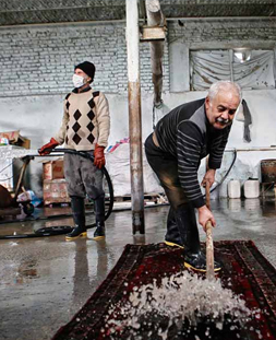 شستشوی سنتی قالی در قالیشویی کلاردشت